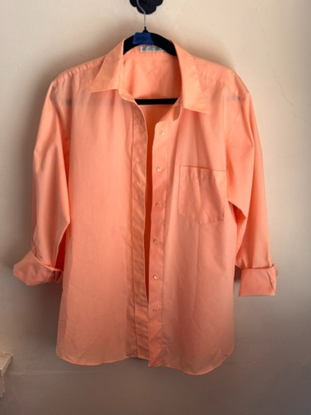 Foxcroft Long Sleeve Peach No Iron